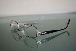 A pair of modern glasses