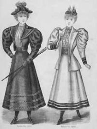 Women's walking suits, 1894, from the Butterick pattern company's Delineator